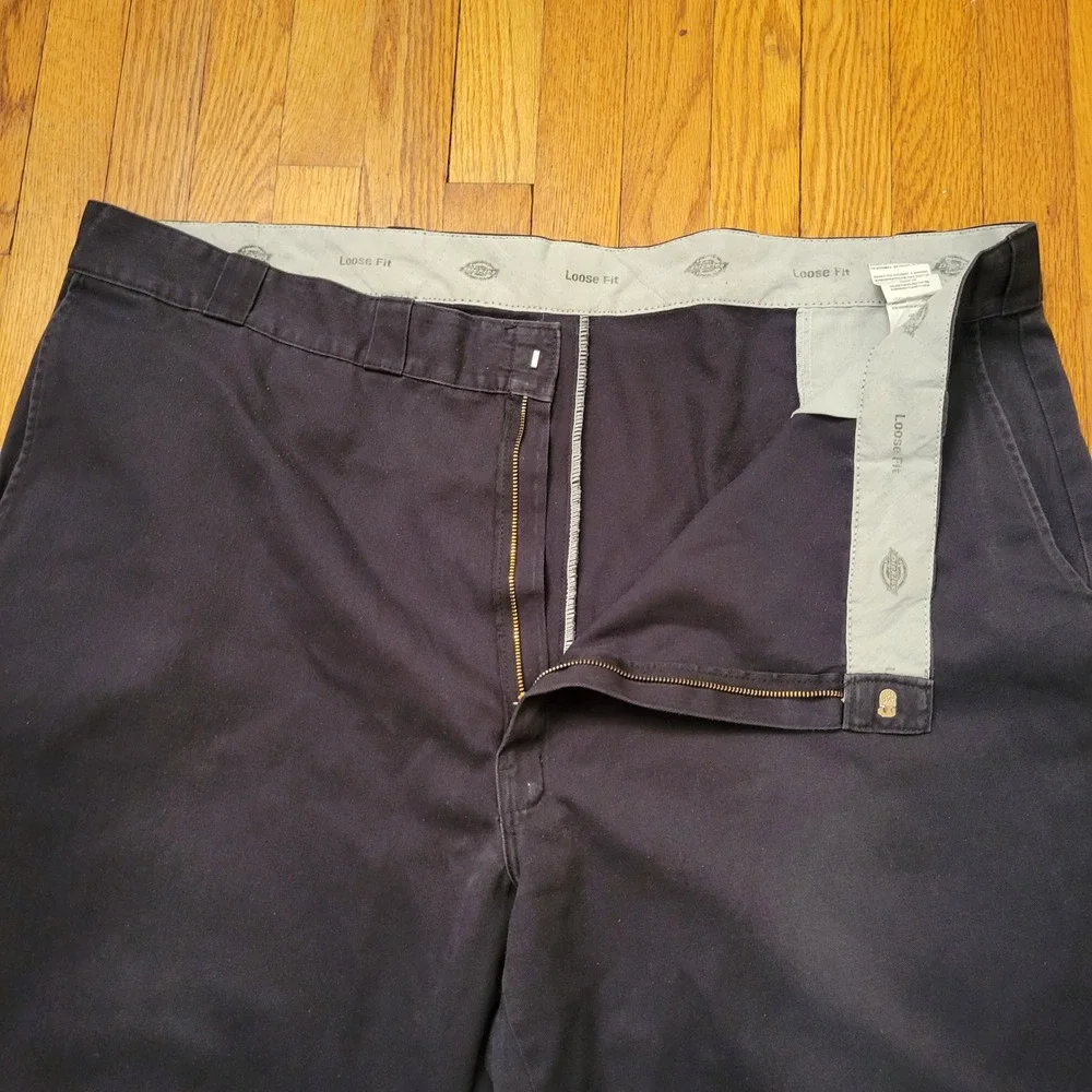 2 Pair Dickies Loose Fit Double Knee‎ Work Pants Black 50x32 Utility Gorpcore